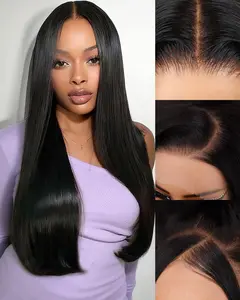 [18 Inch $40] 13x4 Straight & Body Wave HD Lace Front Wigs Human Hair Natural Black 180 Density 13x4 HD Human Hair Wigs with Baby Hair