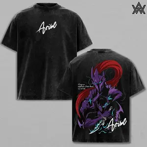 Sung Jin-Woo Tee Washed – Solo Leveling Washed Anime Manga T-Shirt, Vintage Washed Shadow Monarch Graphic Tee, Unisex Oversized Streetwear Shirt, Dungeon Hunter Anime Aesthetic Tee, Gift for Solo Leveling Fans
