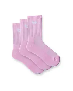 UPPPER Original Crew Socks Pink 3-Pack | Premium Fitness Gear + Apparel