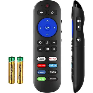 IR Remote for Roku TV Remote & Roku Players, Not for Roku Stick, Compatible with Roku 1 2 3 4, Express, Premiere, Ultra/LT Models Listed, Power and Volume Require Learning Old TV Remote to Setup