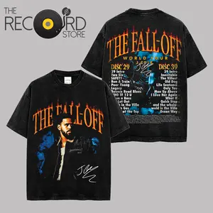 The Fall-Off Merch, J. Cole 2026 Official Premium Washed T-Shirt For Cold World, Disc 29, Disc 39 Hip-Hop Shirt, Gift For Jermaine Lamar Cole Fan Graphic Tee, Cole World Music Fan Merch Shirt