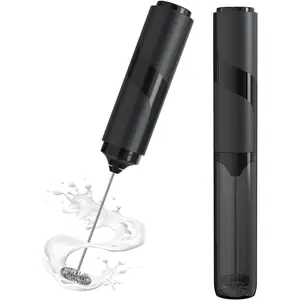Milk Frother with Cover,  Operated Electric Frother, Whisk, Drink Mixer & Foamer for Coffee, Latte, Matcha, hot