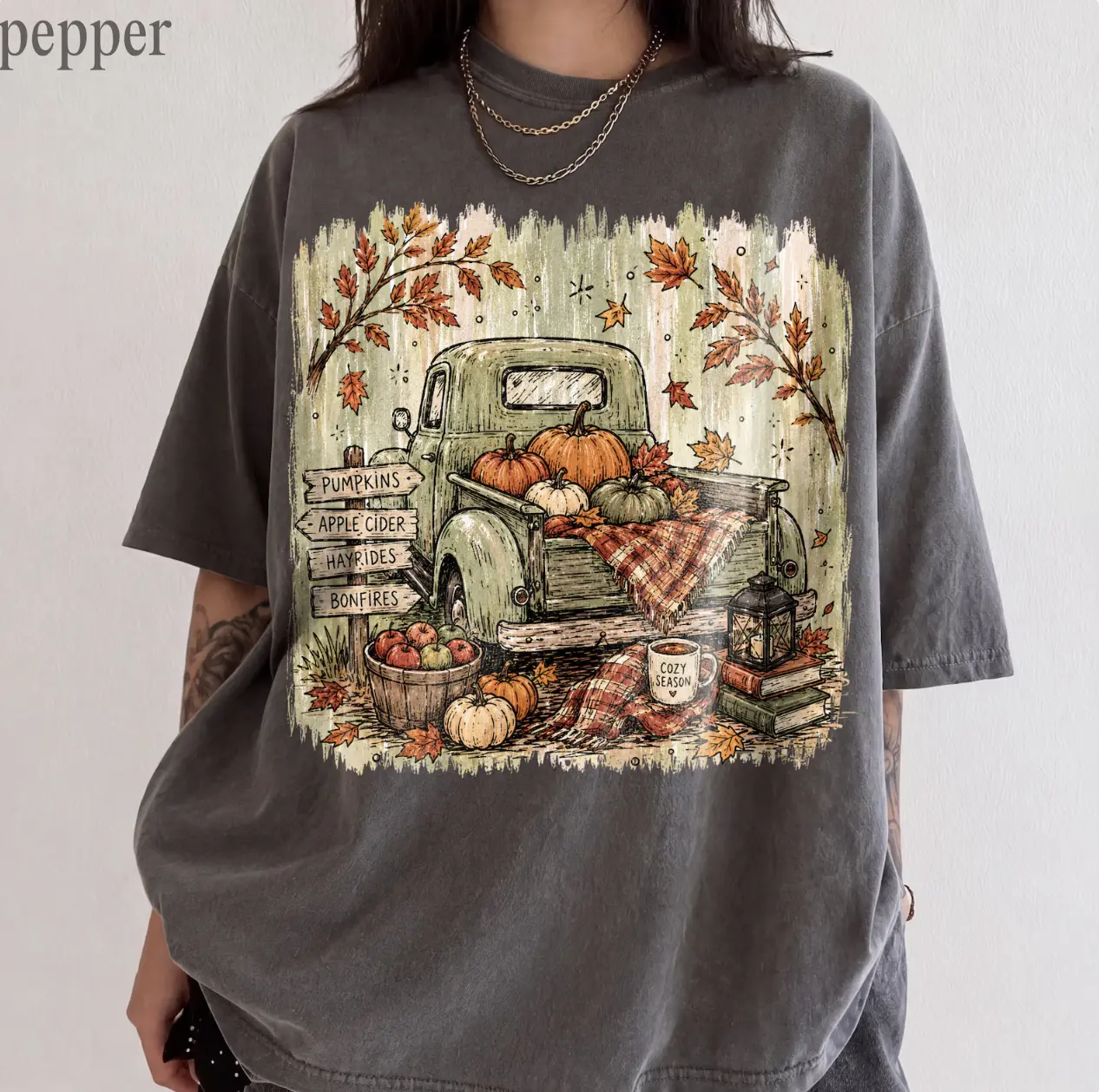 Comfort Colors Pumpkin Shirt, Vintage Fall Graphic Tee, Cozy Autumn Pumpkin Patch T-Shirt, Thanksgiving Shirt, Cute Fall Gift for Women