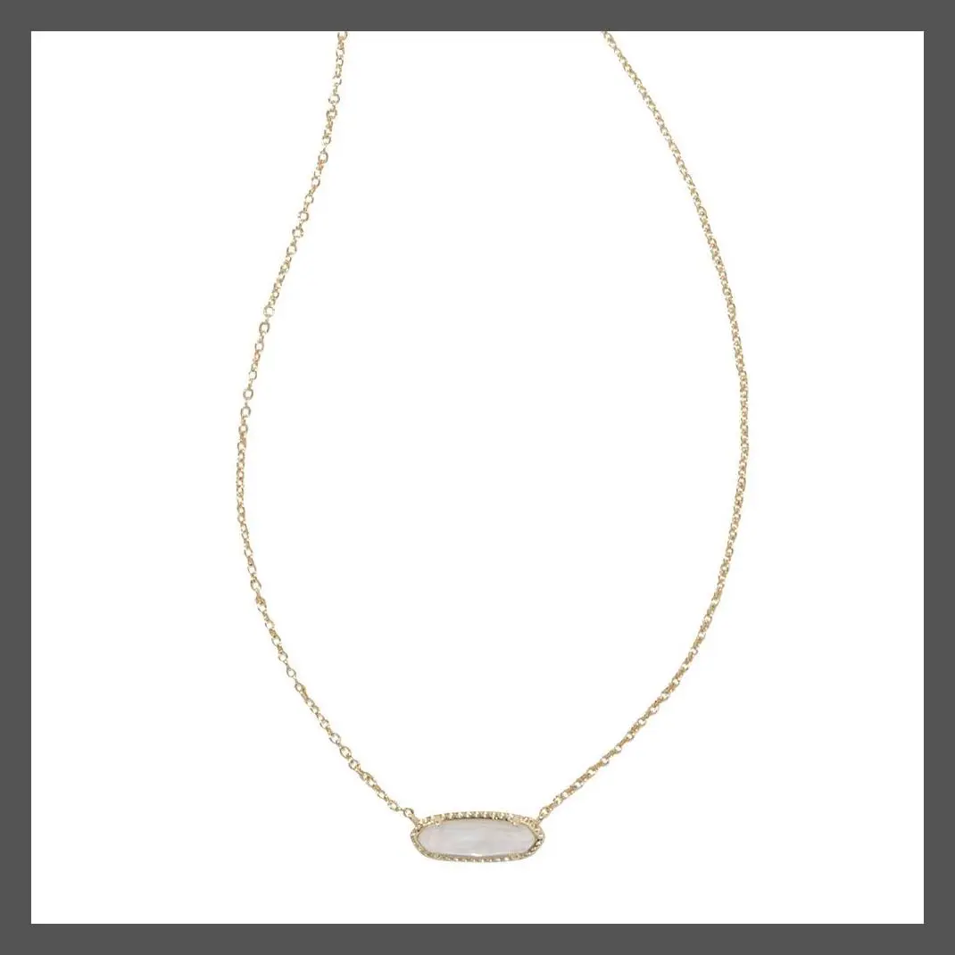 Kendra Scott Eva 14K Gold Over Brass Pendant Necklace - Mother of Pearl
