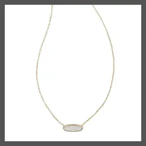 Kendra Scott Eva 14K Gold Over Brass Pendant Necklace - Mother of Pearl
