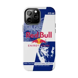 Charging Red Bull Energy Phone Case | Night Shift Edition Phone Case Compatible with iPhone 17 16 15Pro, 14, 13, 12, 11, 8, XR Mini, Pro Max, Plus & SAMSUNG GALAXY 21 S22 S23 S24 25 ULTRA PLUS Accessories Protection unisex