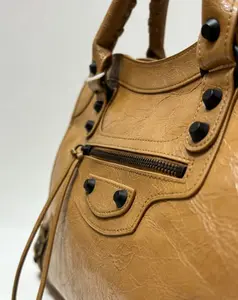 Vintage Waxed Leather  Bag 2 color crossbody shoulder handbag