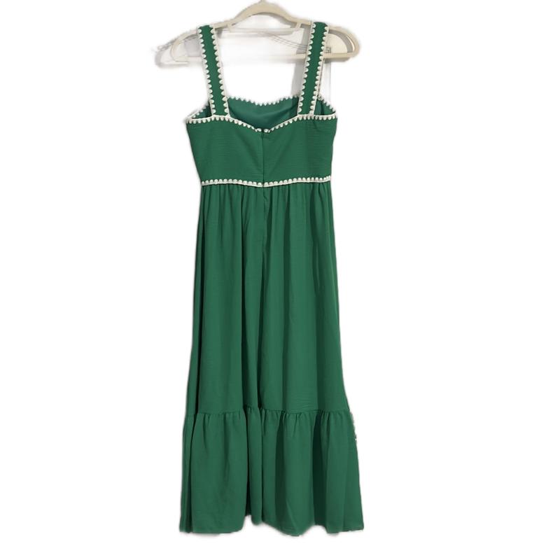 Kelly Green Meadow Dress for Women - Casual Style - Womenswear       Comfort Sleeveless Lady Casual Wear Summer Basic