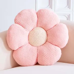 Decorative Throw Pillows Cute Daisy Shaped Plush Aesthetic Pillow Soft 14.9" Floor Seat Cushion