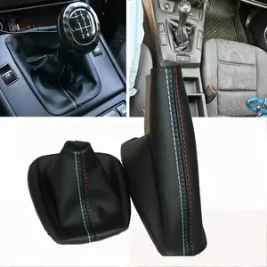 2Pcs/Set Gear Shift Lever Dust Cover, Easy to Install, Smooth Anti-Slip Surface, Replacement Protection, Fit for Manual Transmission E30 E36 E34 E46 Z3 Models