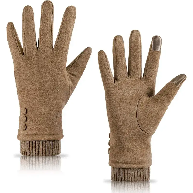 1 Pair Women's Winter Touch Screen Texting Phone Windproof Gloves,Thick Warm Gloves,Ideal for Outdoor Camping Travel Shopping,Christmas Party Gifts,Hand Tools Kits ﻿