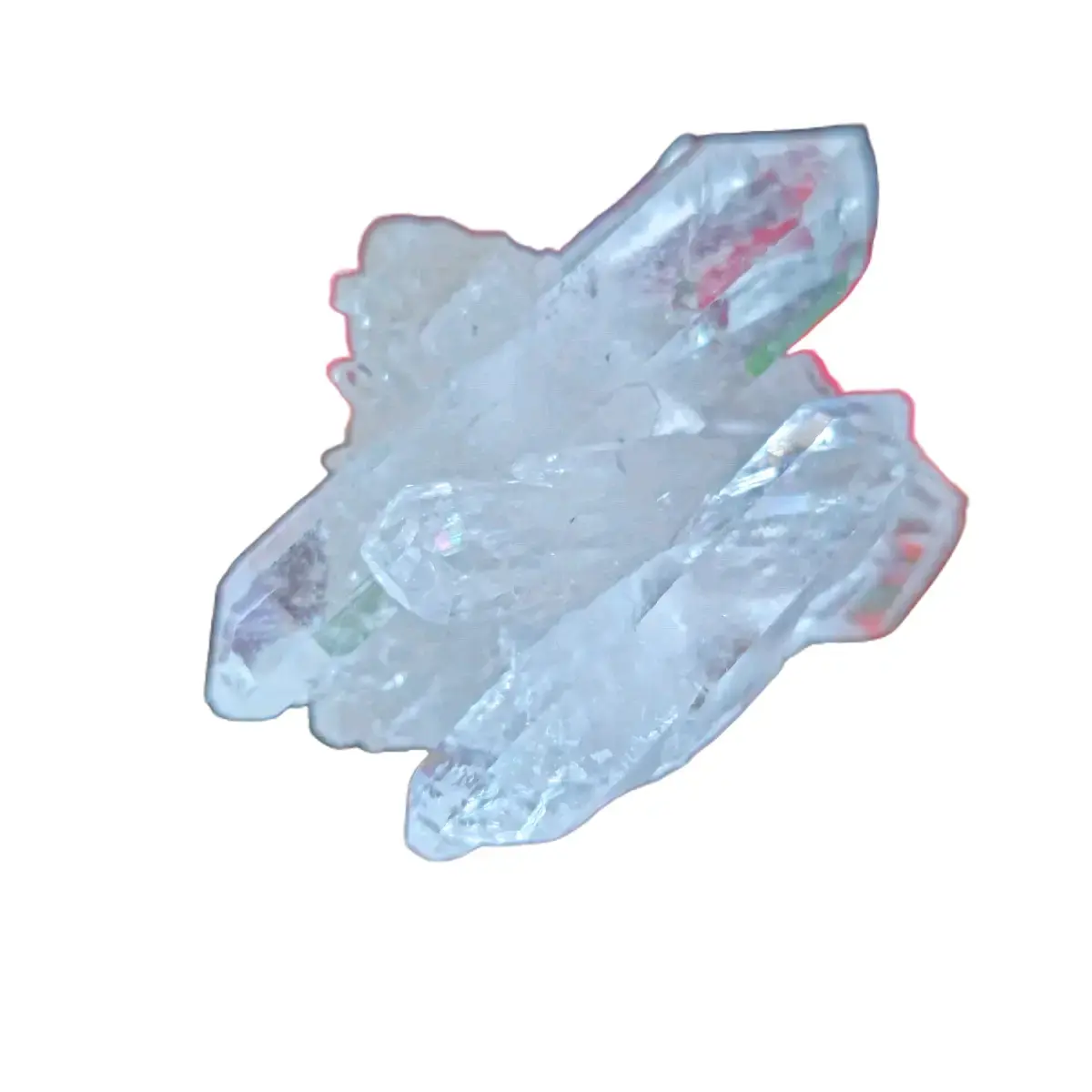Lemurian Quartz Cluster - Translucent Gemstone with Unique Crystalline Features