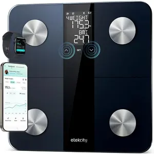 Etekcity Upgraded Smart Scale for Body Weight, FSA HSA Store Eligible, Bathroom Digital Scale with BMI, Body Fat, Muscle Mass, 13 Metrics with a Large Display, Support Offline Mode and Apps Connection