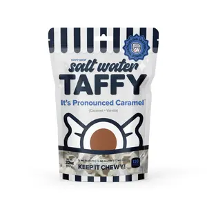 Taffy Shop, It's Pronounced Caramel Salt Water Taffy - Gourmet Soft, Sweet & Chewy Candy