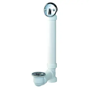 Keeney 1-1/2 in. D Chrome Plastic Triplever Bath Drain