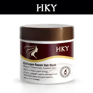 HKY Collagen Deep Repair Hair Mask | Argan Oil Treatment for Dry & Frizzy Hair (400g)Natural based hair products
