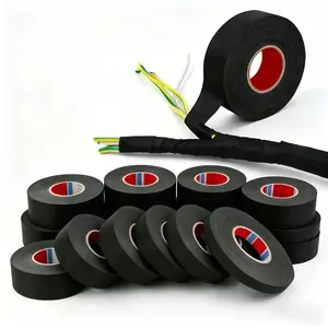 15 Meter Wire Harness Cloth Tape  Adhesive Cloth Tape For Car Cable Noise Damping  Heat-resistant Flame Retardant Tape for Automotive Electrical Wrap Protection Insulation Cable Fixed