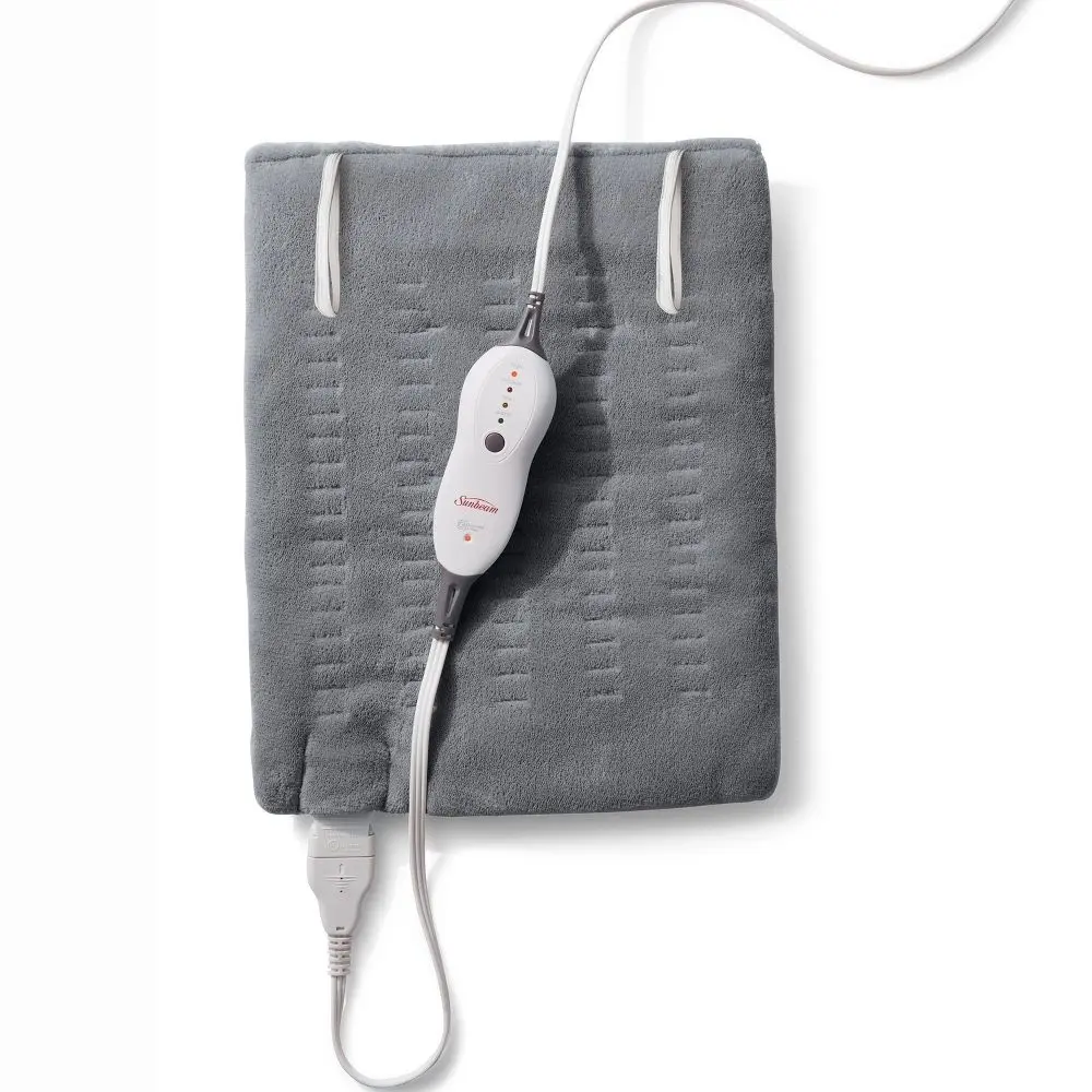 Sunbeam Premium Machine Washable Integrated Heating Pad with Compact Storage -