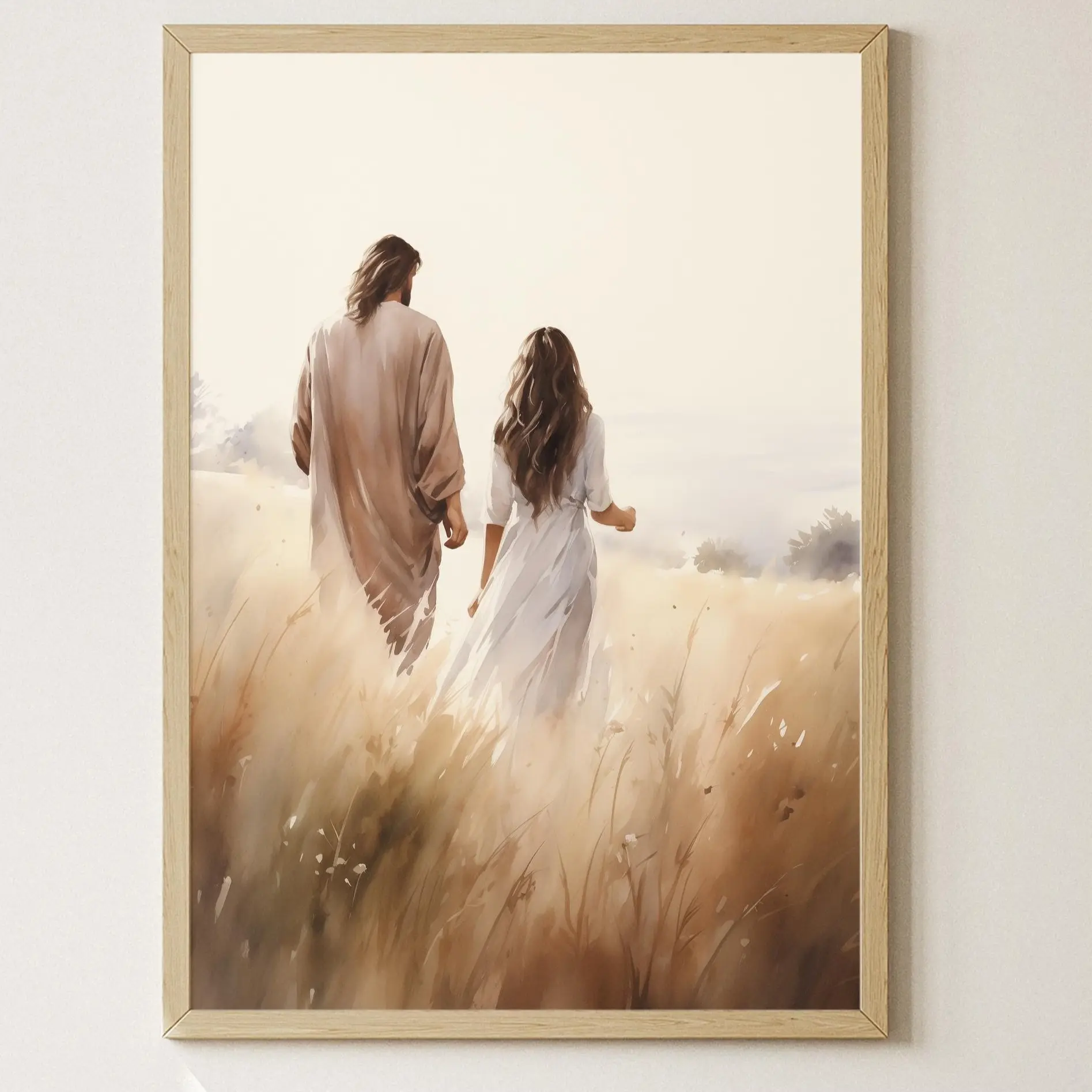 Jesus Resurrection Easter Poster, He Is Risen Easter Wall Decor, Christian Poster