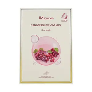 JMsolution Red Grape Energy Essence Mask - 12 Types of Hyaluronic Acid Hydration & Firming - 30ml x 10 Sheets
