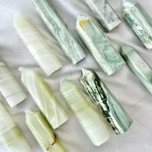 【Crystal Bliss】1 count 3 Inch Polished Natural Gemstone Tower - Unique Decor with Nature's Charm - High-Quality Natural Gemstones - Versatile Home Decor - Meaningful Gift