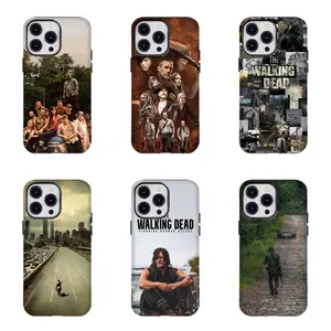Classic Zombie Aesthetic Design T-The Walking Dead Daryl Dixon Phone Case Compatible for iPhone 17 16 15 14 13 12 11 and for Samsung S21-S25 Ideal Gift for Horror Fans