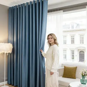 Snooztex Heavy Weighted Blackout Curtains – Grommet Top, Linen Textured Solid Color, Luxury Curtains, Beautiful Curtains, Window Treatment for Living Room, Bedroom, Hotel & Dining Room