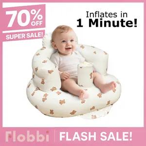 Inflatable Baby Seat for Babies 3 Months+ – Versatile Ergonomic Support with Quick Inflate/Deflate Feature, Alternative to Bassinets; Perfect for Tummy Time, Travel, Creative Baby Shower Present & Cozy Gift
