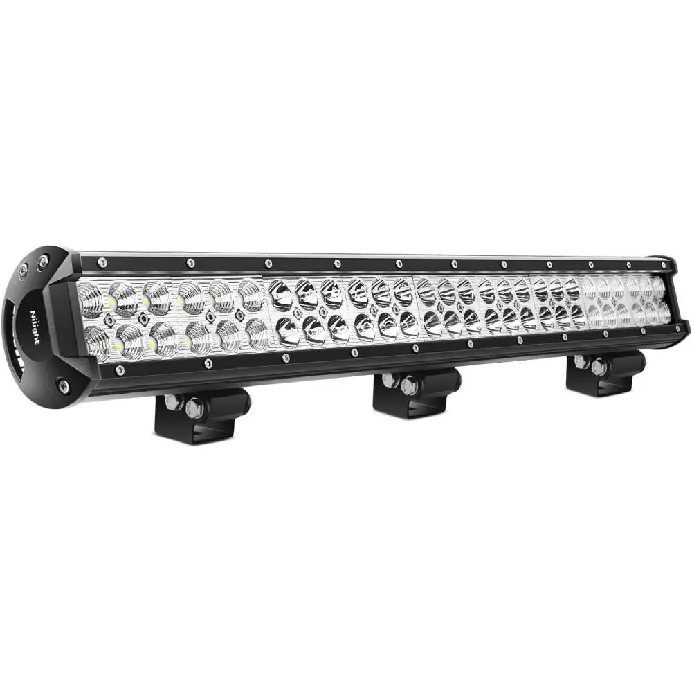 Nilight 25" 162W Combo Beam LED Car Lights - Aluminum Alloy, Waterproof LED Driving Light Strip with Mounting Brackets, Compatible for SUV, UTE Truck, Fishing Vessel, Excavator, Snowplow, Tractor, Offroad Lights