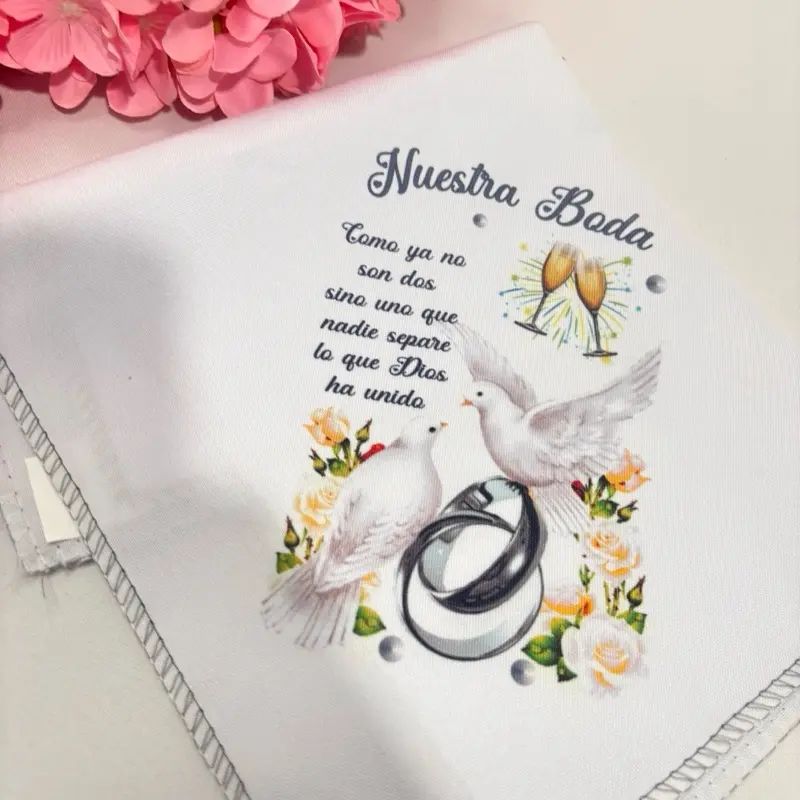 12pcs recuerdos para Boda, servilletas 12x12”