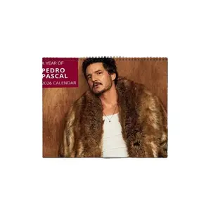 Pedro Pascal 2026 Calendar, Pedro Pascal Celebrity Merchandise, Celebrity Crush Merch, Unique Holiday Gift