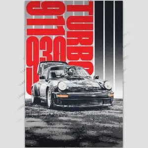 Porsche 911 930 Turbo Framed Poster