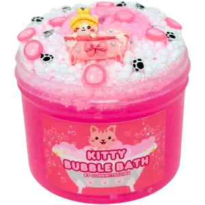 Kitty Bubble Bath 8oz Slime Floam Texture Scented A Thousand Wishes