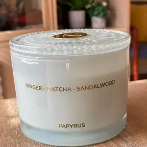 Papyrus Luxury Candle 14.5 oz Soy Blend Lead-Free Wick