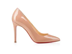 Christian Louboutin Pigalle 100mm Pump Nude Patent Leather (women) by StockX