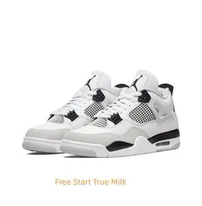 Retro Mid-Top Basketball Shoes in White, Grey, and Black with Breathable Mesh Panels