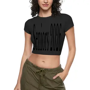 Custom Crop Top Custom T Shirts Women Cool Personalized Crop Top White XS CWE0316WE306