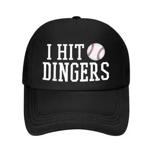 I Hit Dingers T Funny MEN WOMEN BASEBALL CAP for Sluggers - Funny Baseball TFunny MEN WOMEN BASEBALL CAPs