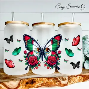 Mexican Butterflies - UVDTF Wrap for cups/hard surfaces sticker