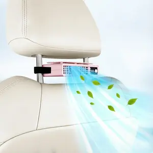【3-Day Delivery】Fathersdaygift JOYTUTUS 2026 Car Seat Fan Sunvisor Clip Fan, USB Rechargeable Fan with LED Display, 360° Rotation, 100 Speeds Adjustment, Detachable Clip, Magic Tape, 20Hr 3000mAh Battery Summer Fan for Car Baby Stroller Backseat