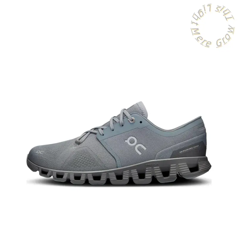 Full All Gray Mesh Athletic Shoes Flexible Synthetic Overlay Hollow Groove Cushion Foam Sole Lightweight Outdoor Workout Casual Walking Trainers Unisex Adult Footwear