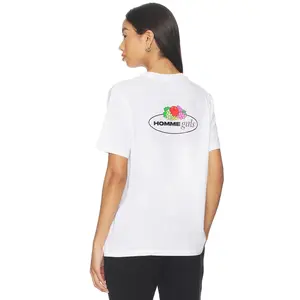 HOMMEgirls X Fruit Of The Loom Pocket Tee in White