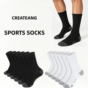 6 Pairs Mens Athletic Socks, Work Athletic Running Socks Casual Breathable Socks for Men, Unisex Outdoor Sports Socks