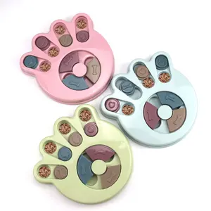 Interactive Paw-Shaped Cat Puzzle Feeder – Slow Feeding Toy for Cats & Small Dogs