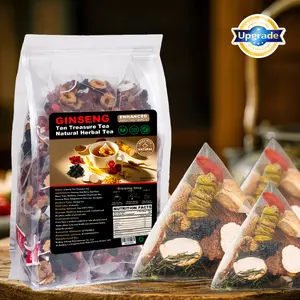 Daily Liver Detox Tea – Organic Ginseng Ten Treasure Blend with Goji, Red Dates & Mulberry – Support Toxin Removal & Metabolism (60 Bags)-Beverage Five Eight Treasure