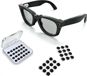 12Pcs Fathers Day LED Light Blocking Decal Stickers - Reusable Self Adhesive Smart Glasses Accessories, Low-Tack Restickable Blackout Covers, Decal Sticker, Reusable Stickers