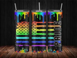 Pride 20oz Tumbler Cup - Reusable Water Bottle Drinkware Flasks