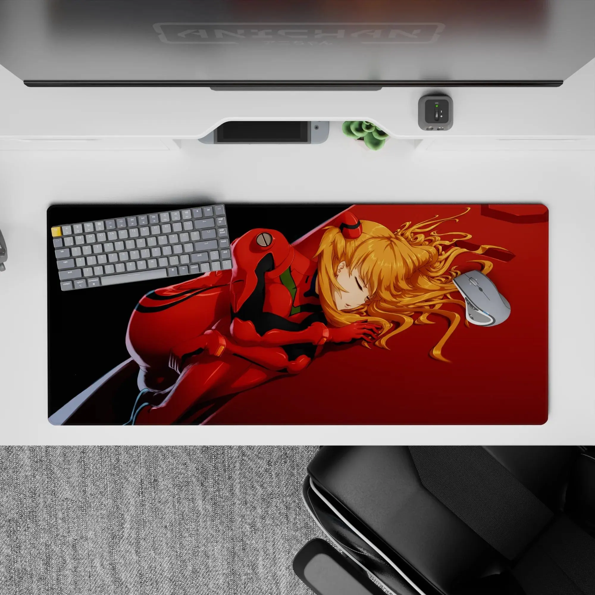 [SALE UP TO 30%]Evangelion - Anime Desk Mat - Asuka's Dream, Mouse Pad for Anime Fan, Gaming Desk Accessories, Large Computer Pad, Desk Decor