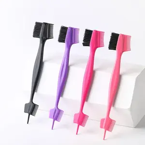 EDGE Control Brush | 5 in 1 Double Sided Edge Control Hair Brush Comb Combo curly hair brush hair brush Haircare Smooth