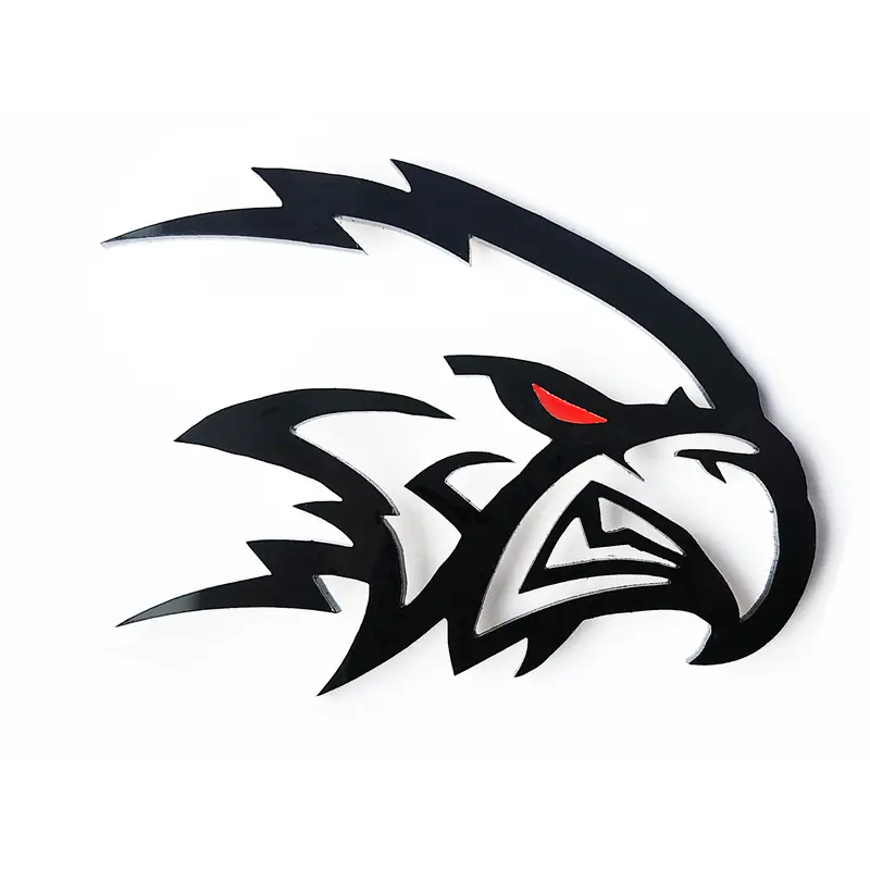 2x Hawk Bird Hellhawk Redeye Emblem Logo for Grand Cherokee  Jeep Trackhawk SRT